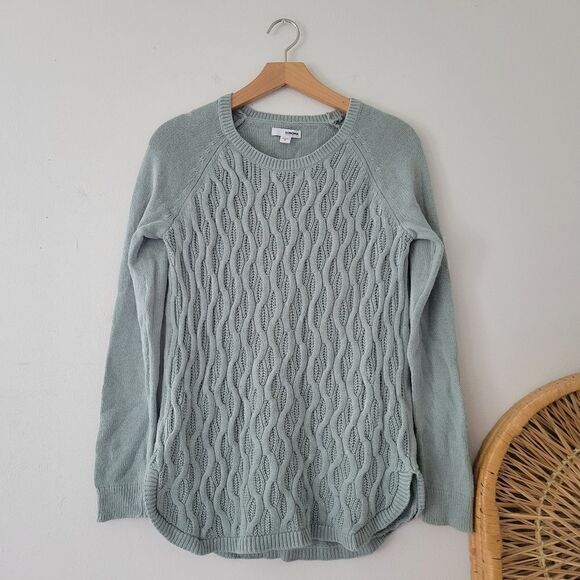 Sonoma Cable Knit Sweater Green S - Picture 1 of 6